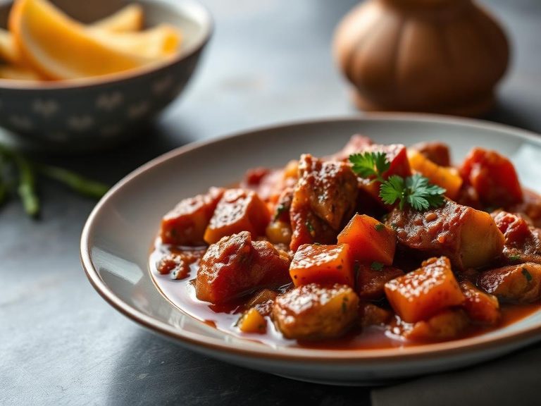 Spanish Pork and Pepper Stew