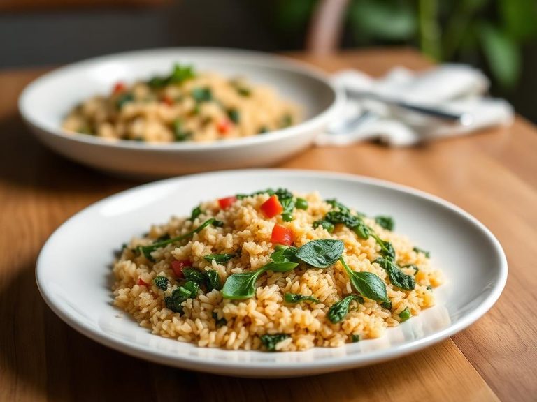 Spanish Rice with Greens