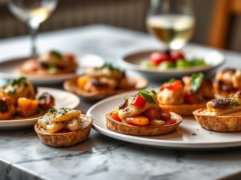 Spanish Tapas (Boquerones en Vinagre with eggs)