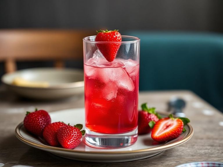 Sparkling Cranberry Strawberry Spritzer