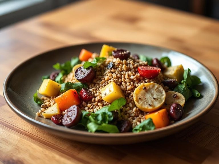 Spelt Salad with Roasted Vegetables
