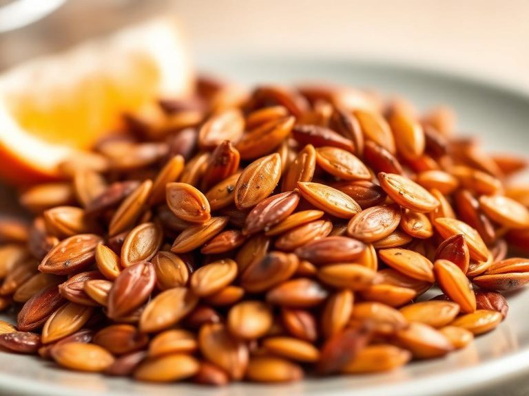 Spiced roasted watermelon seeds (a popular snack)