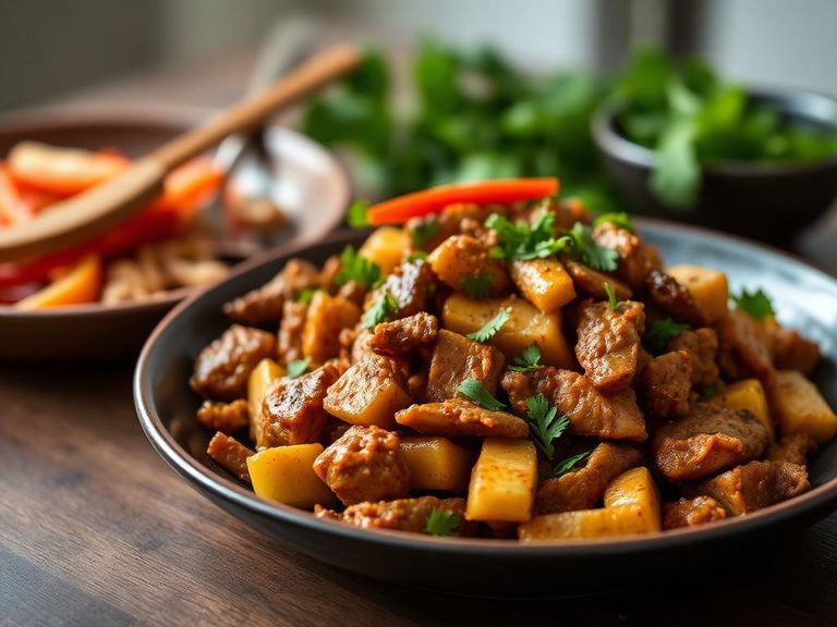 Spiced Turkey Back Stir-fry
