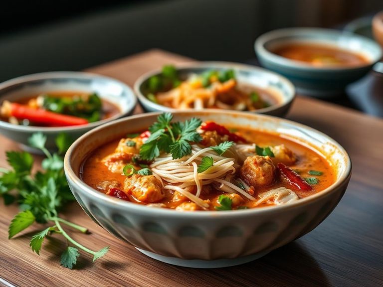 Spicy Asian cuisine like Thai curry or Vietnamese pho
