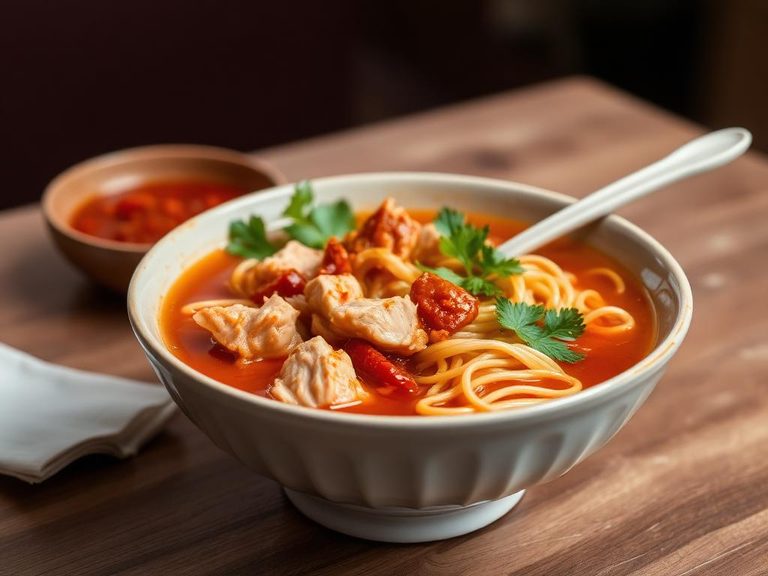 Spicy Chicken Noodle Soup