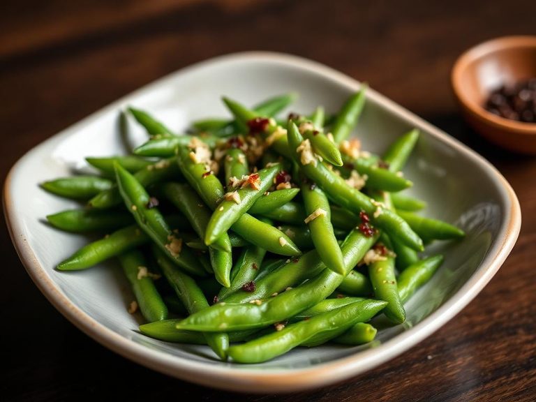 Spicy Garlic Edamame