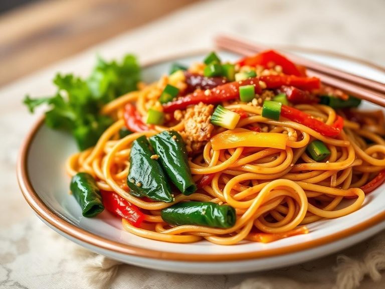 Spicy Szechuan Vegetable Lo Mein