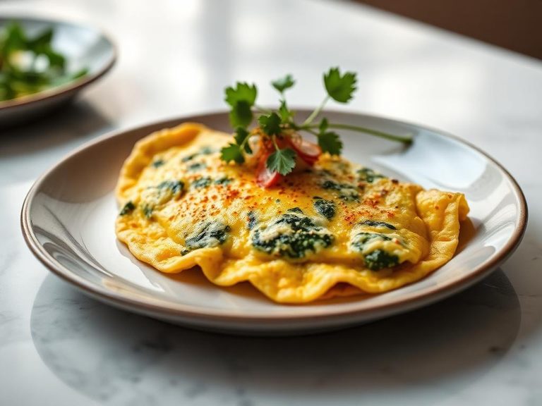 Spinach and Cheese Omelet