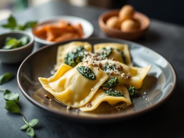 Spinach and Cheese Ravioli