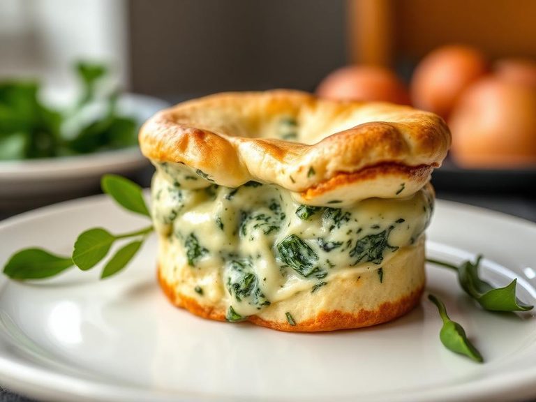 Spinach and Cheese Soufflé