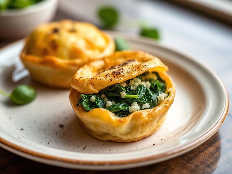 Spinach and Feta Egg Puff