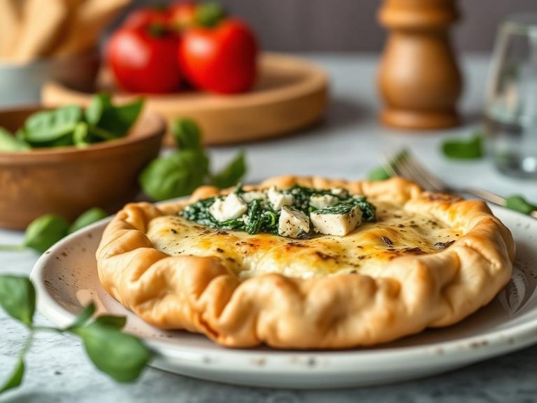 Spinach and feta pie (Spanakopita)