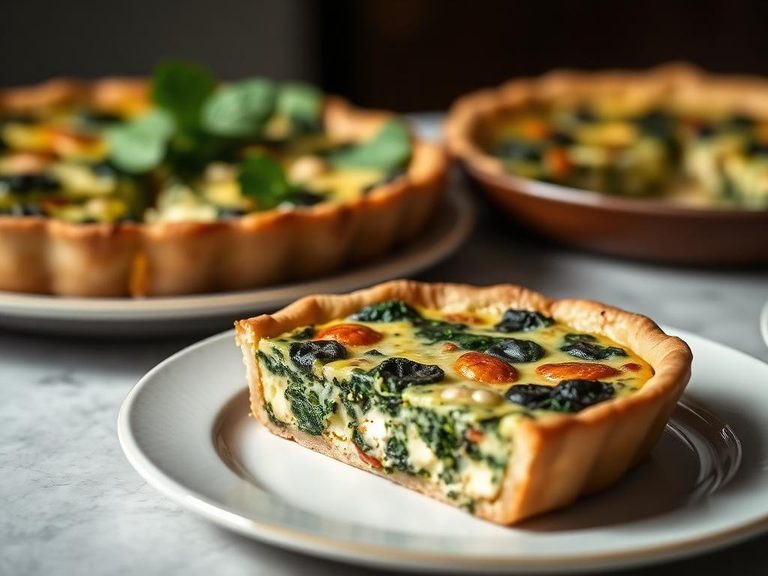 Spinach and Feta Quiche