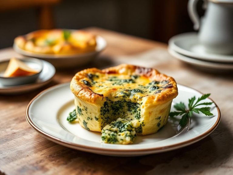 Spinach and Gruyère Soufflé