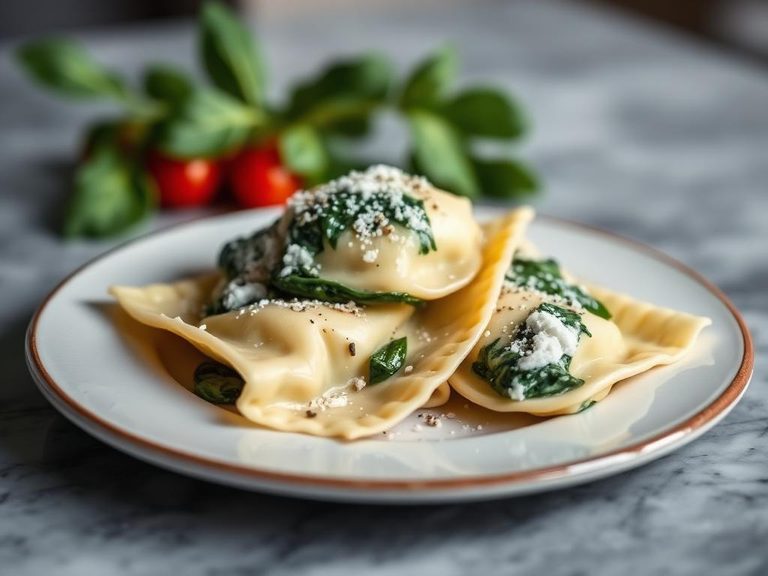Spinach and Ricotta Ravioli