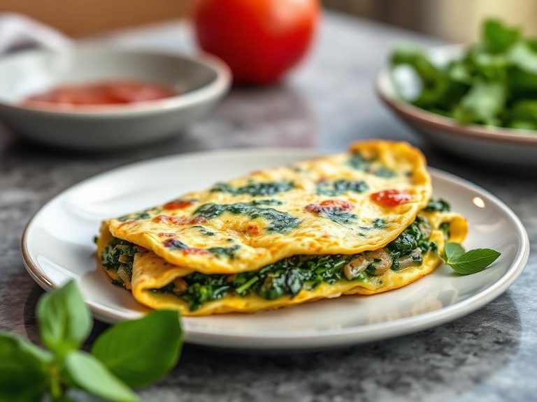 Spinach Omelette
