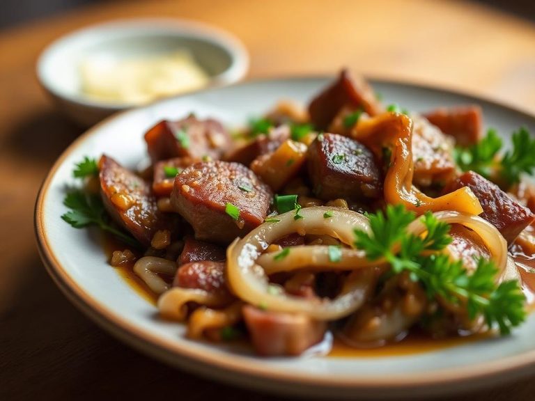 Spleen and Onion Sauté