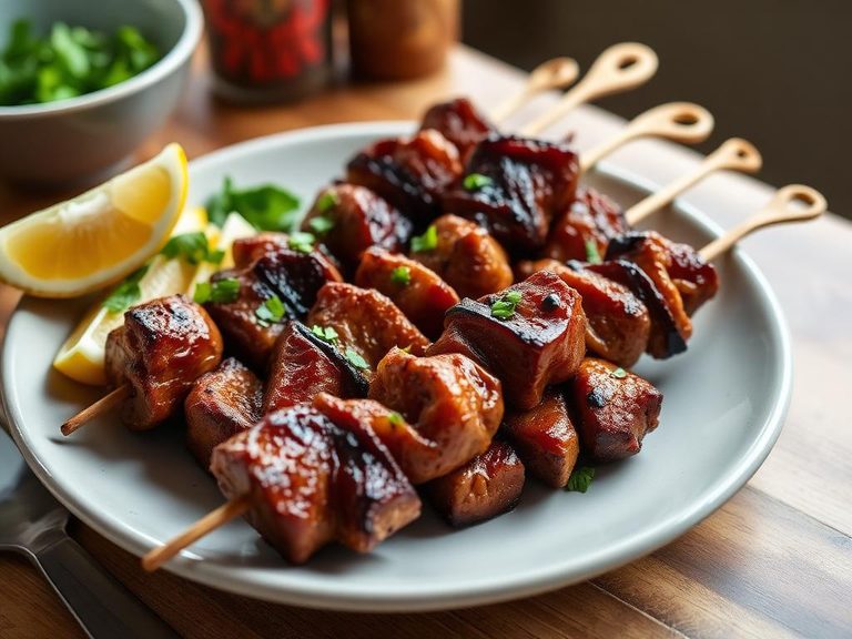 Spleen kebabs