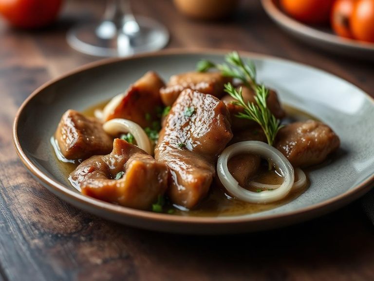 Spleen with Onions and Vinegar - Central Europe