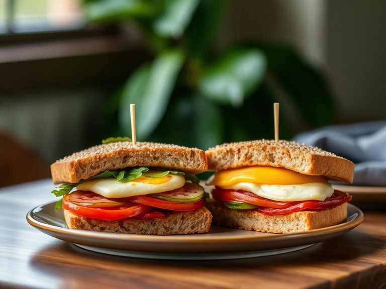 Split and used for breakfast sandwiches