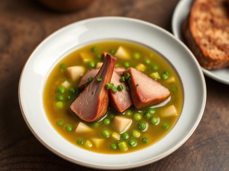 Split Pea Soup with Ham Hocks