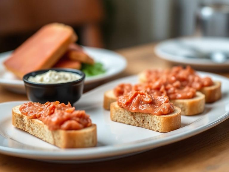Spread thinly on whole-grain toast fingers