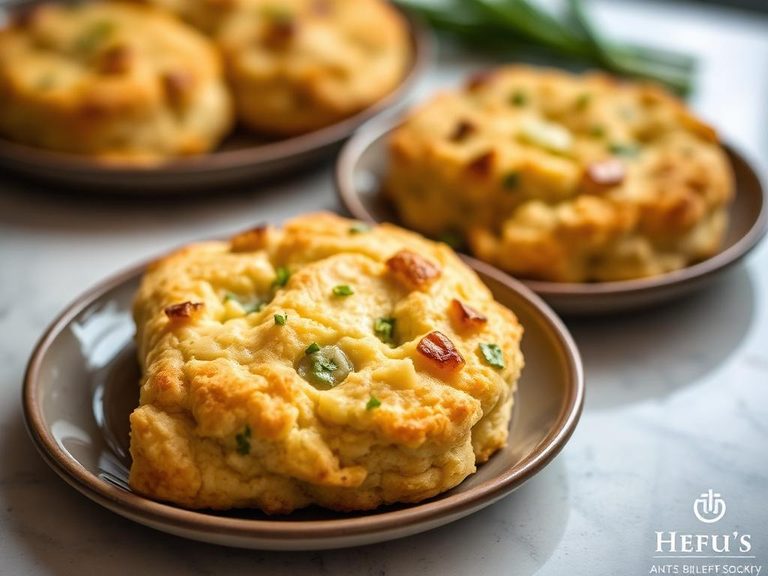 Spring Onion and Cheddar Scones