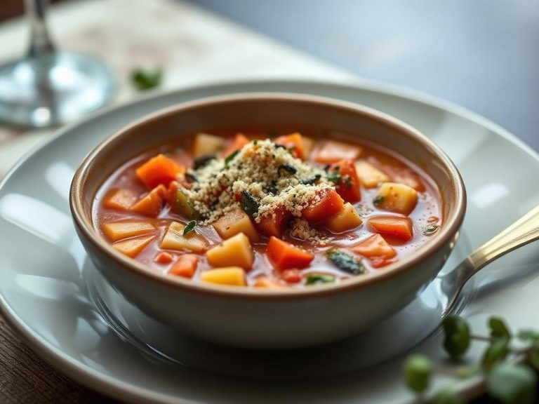Sprinkled on Minestrone Soup
