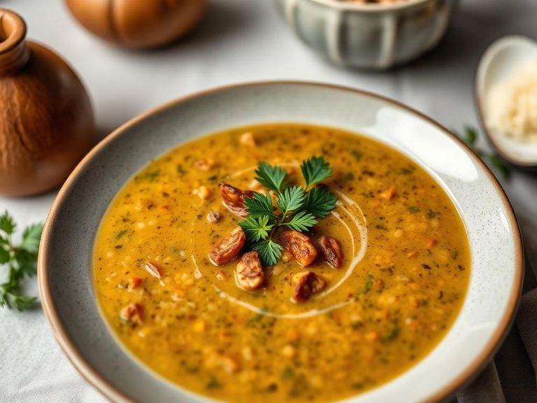 Sprouted Lentil Soup
