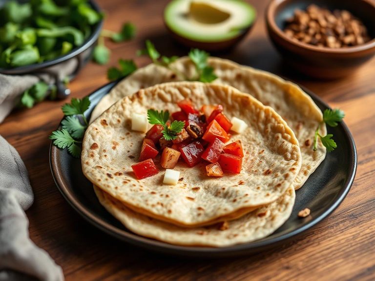 Sprouted wheat tortillas