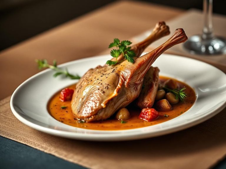 Squab à la Chasseur