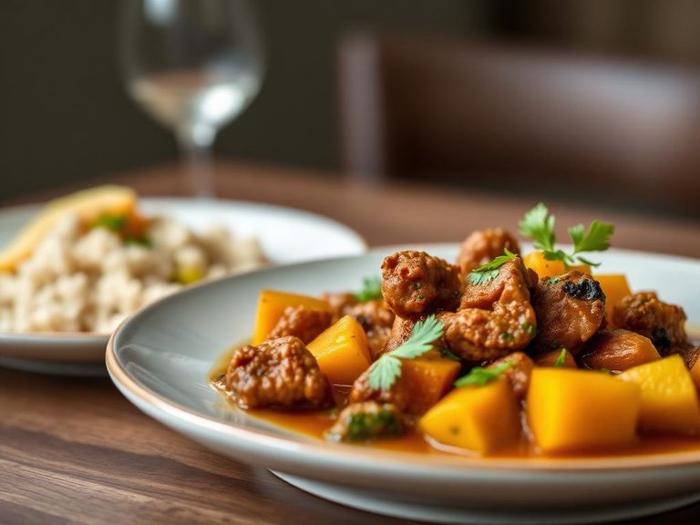 Squash and Mutton Curry