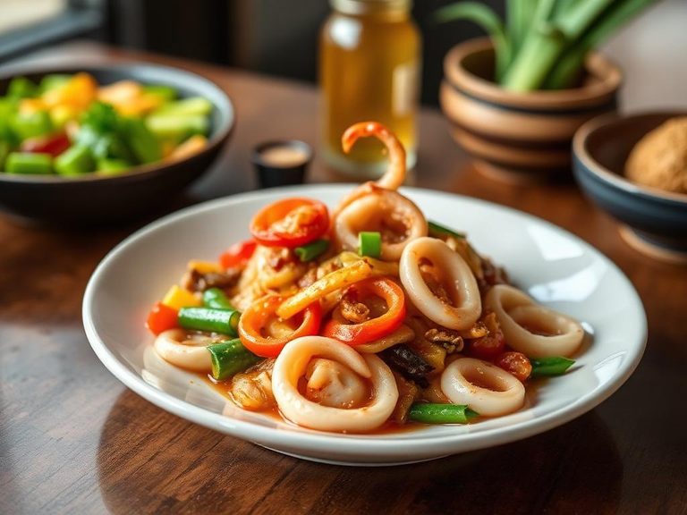 Squid Stir-fry with Vegetables