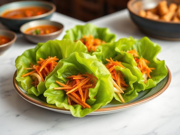 Ssam (Korean lettuce wraps, often using napa cabbage leaves)