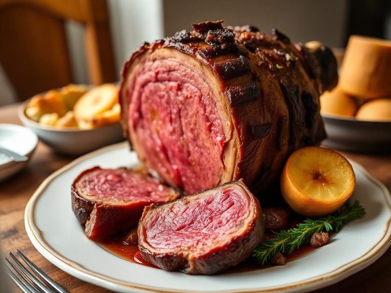 Standing Rib Roast with Yorkshire Pudding