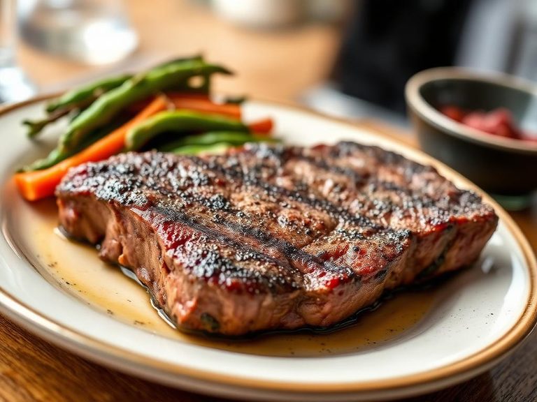 Steak au Poivre (pepper-crusted steak)