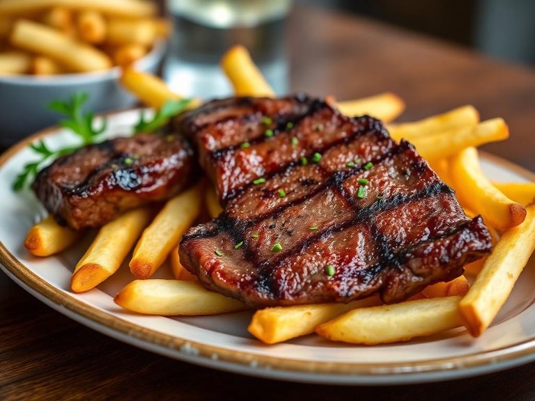 Steak Frites (French bistro classic with fries)
