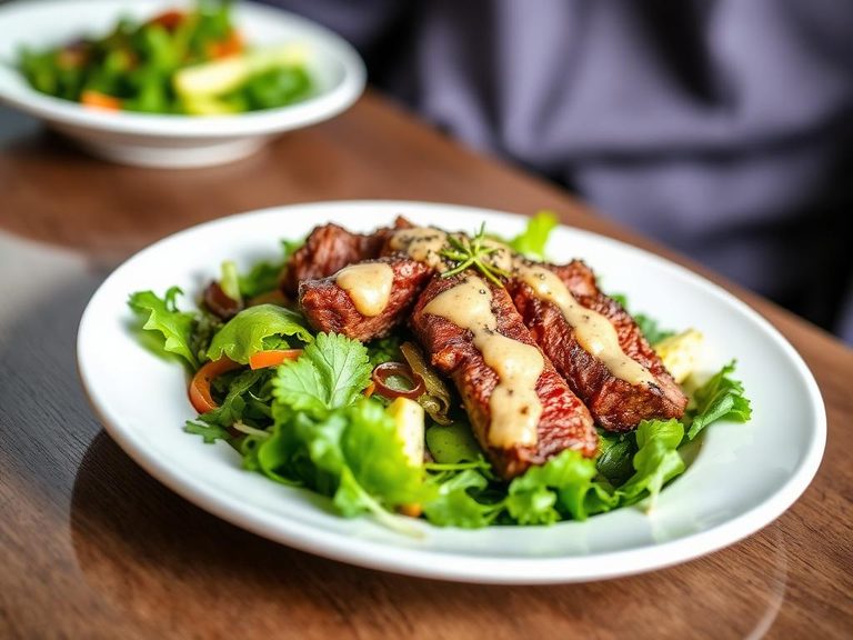 Steak Salad with Peppercorn Dressing