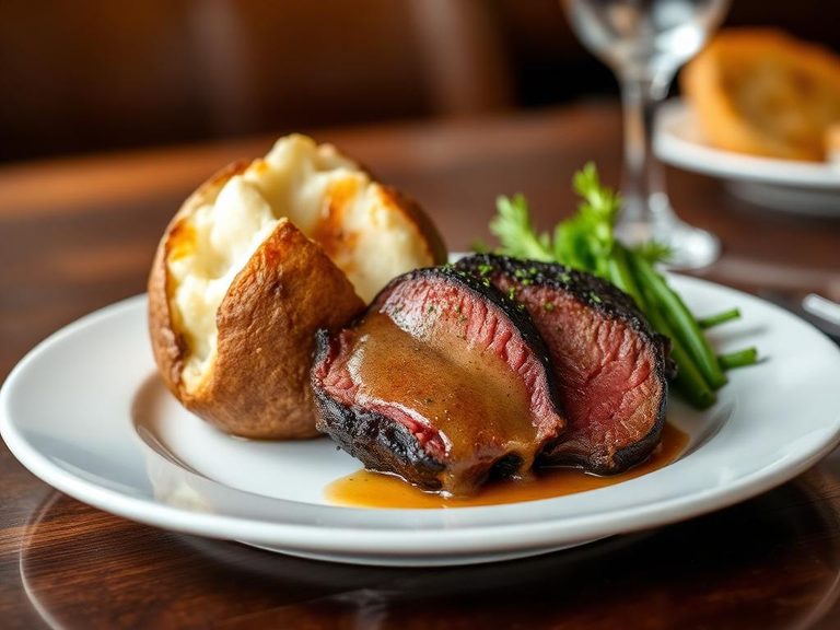 Steakhouse-Style Porterhouse with Baked Potato