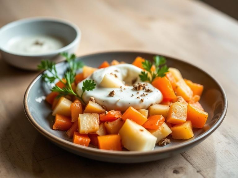 Steamed Apple & Carrot Yogurt Blend