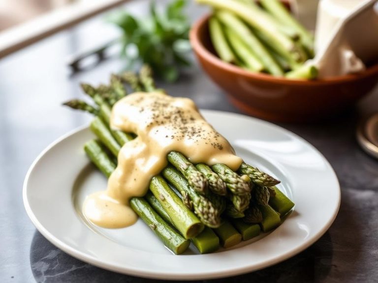 Steamed Asparagus with Hollandaise Sauce