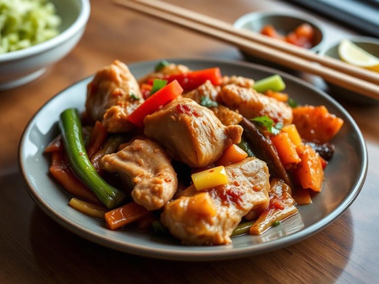 Steamed Chicken with Mixed Vegetables