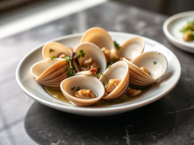 Steamed Clams with Garlic and Herbs