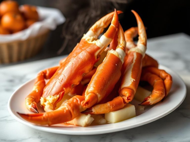Steamed crab legs