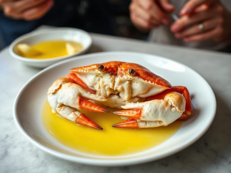 Steamed Crab with Drawn Butter
