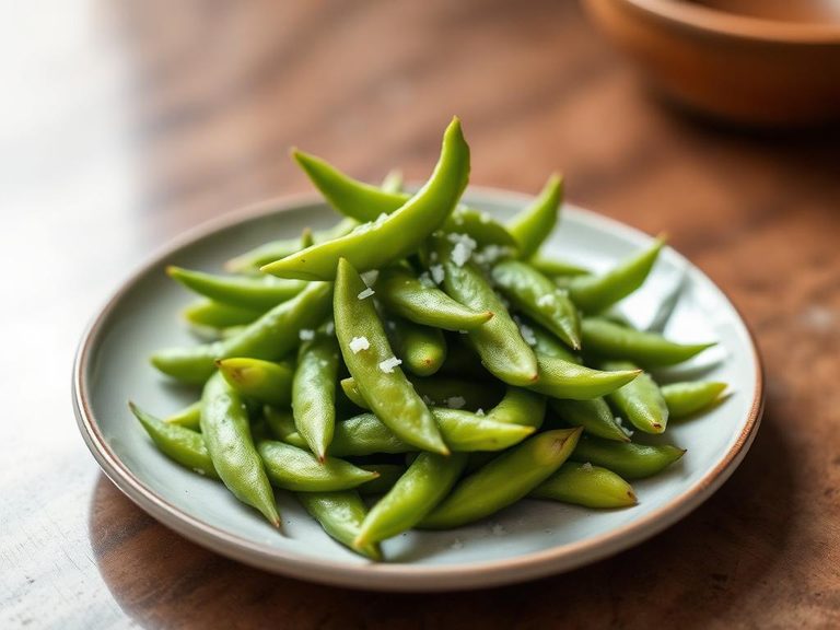 Steamed Edamame with Sea Salt