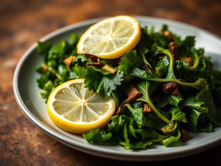 Steamed Greens with Lemon