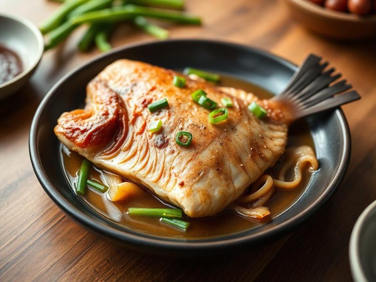Steamed Grouper with Ginger and Scallions