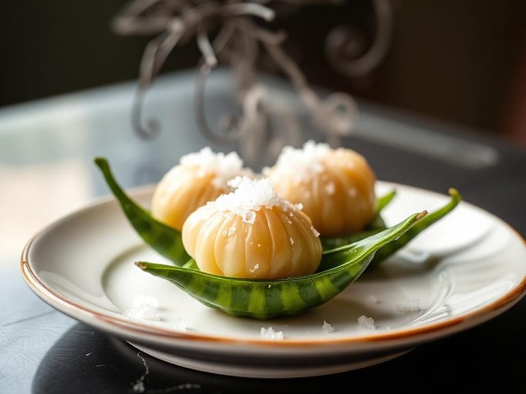 Steamed in the pod with sea salt (a classic appetizer)