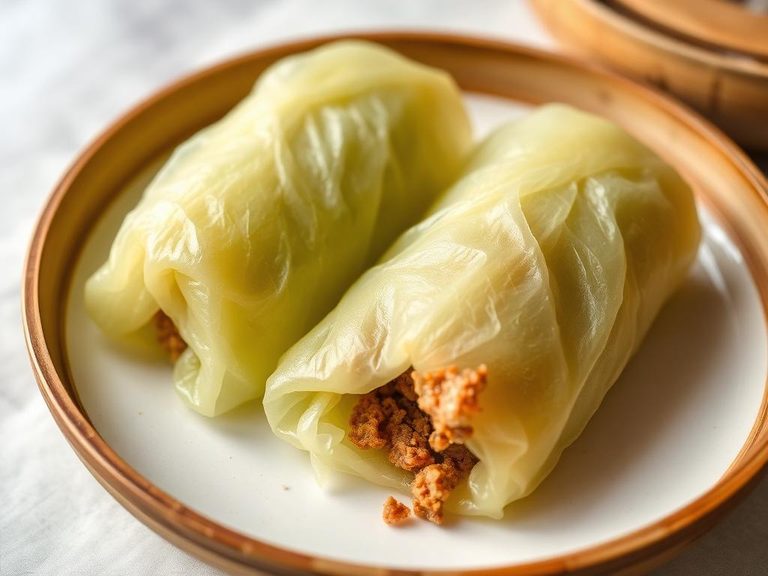 Steamed Luffa with Minced Pork